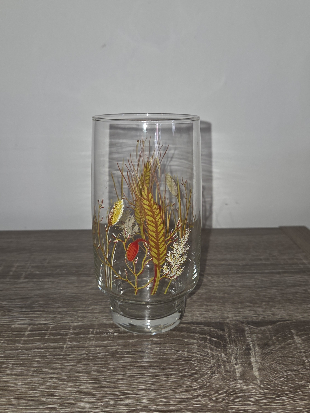 Tivoli Luminarc Wheat Decorated Drinking Glass 5.5” Tall 12oz.